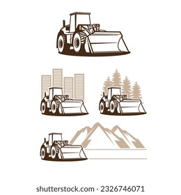 bulldozer, an illustration of construction