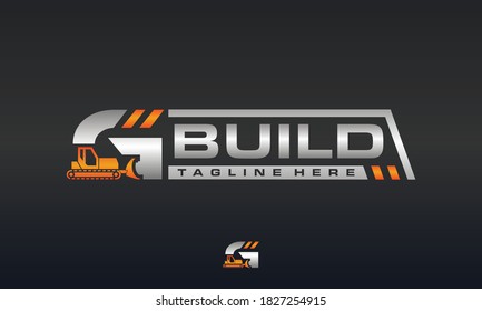 The Bulldozer Letter G Logo
