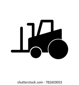 bulldozer line icon, outline vector sign, linear style  isolated on white. Symbol, logo illustration. Editable stroke. Pixel perfect