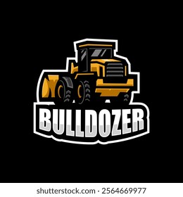 Bulldozer logo for Team Construction Company 