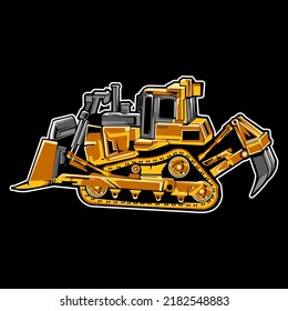 
Bulldozer Machine Construction Equipment Vector