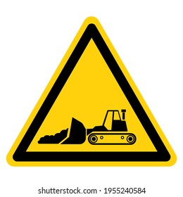 Bulldozer Symbol Sign,Vector Illustration, Isolate On White Background Label. EPS10