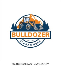 bulldozer truck construction template design