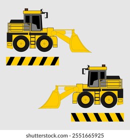 Bulldozer vector illusration design graphic