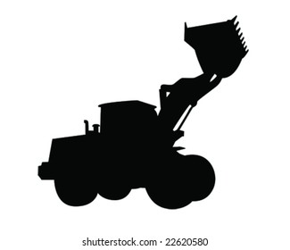 bulldozer vector illustration