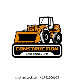 bulldozer vector logo icon symbol