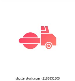 Bulldozer-Vektorgrafik für die Symbolpräsentation von Webseiten