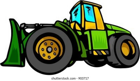 Bulldozer.Vector illustration