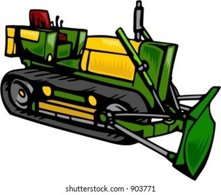 Bulldozer.Vector illustration