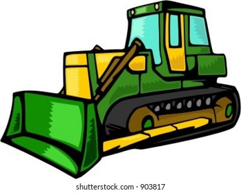 Bulldozer.Vector illustration