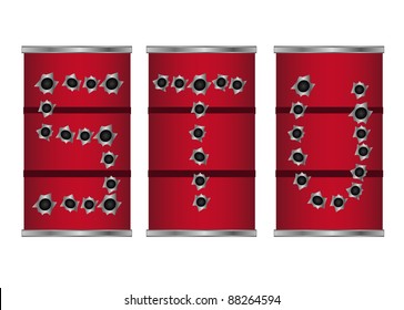 bullet alphabet