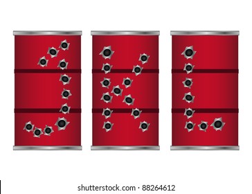 bullet alphabet