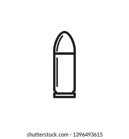 bullet, ammunition icon vector template 