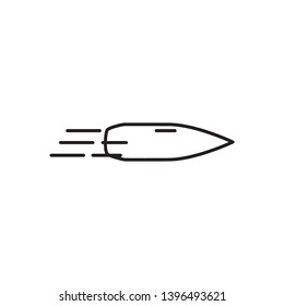 bullet, ammunition icon vector template 