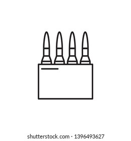 bullet, ammunition icon vector template 