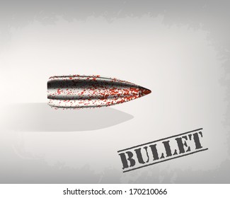 bullet background concept. vector illustration