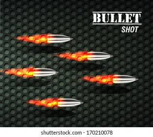 bullet background concept. vector illustration