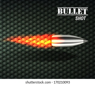 bullet background concept. vector illustration