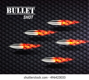 bullet background concept. vector illustration
