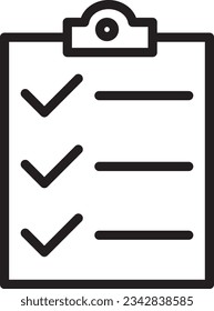 Bullet Check List Outline Icon