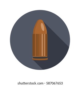 Bullet color flat icon for web and mobile design