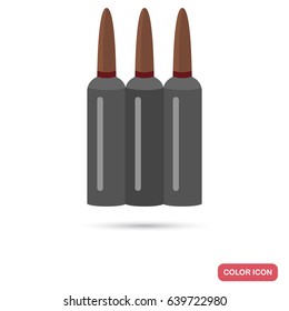 Bullet color flat icon for web and mobile design