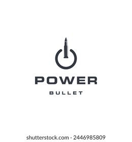 Combinación en forma de bala con diseño de logotipo de Botón eléctrico