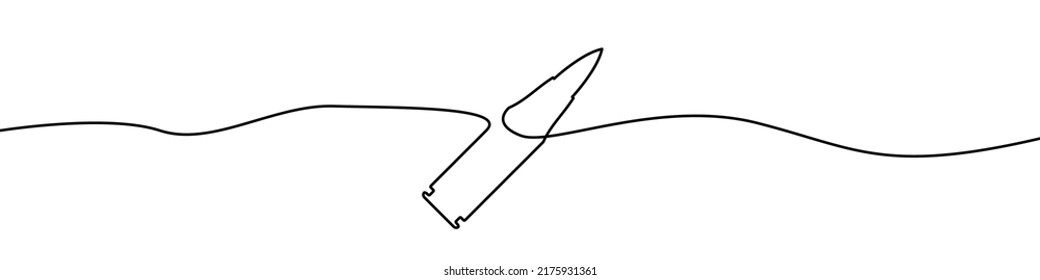 Bullet Continuous Line Drawing Vector. One Line Bullet Vector Background. Bullet Linear Icon. Continuous Outline Of A Bullet.