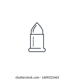 bullet creative icon. From War icons collection. Isolated bullet sign on white background