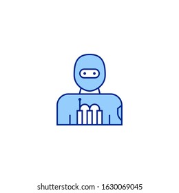 bullet creative icon. From War icons collection. Isolated bullet sign on white background