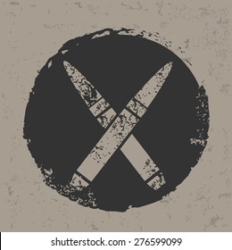 Bullet design on grunge background, grunge vector