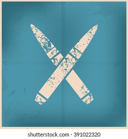 Bullet design on old background,grunge vector