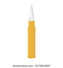 Bullet flat vector illustration isolated on a white background