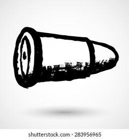 Bullet. Grunge style