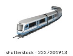 Bullet high speed electro urban train for passengers and railway, toy vector image isolation on white background.eps 10.vector illustration on light and soft colours, logo design for stock style