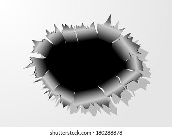 Bullet Hole Metal vector 