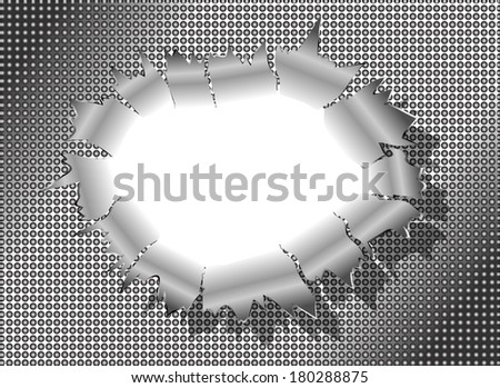 Bullet Hole Metal vector 