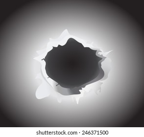 bullet hole vector illustration