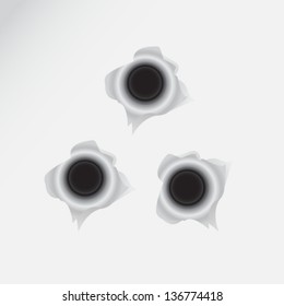 bullet holes