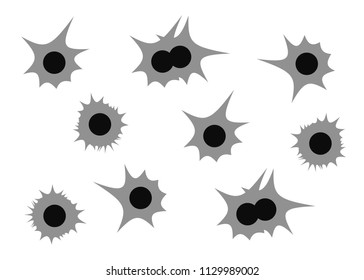 Bullet Holes Bullet Abstract Art Black Stock Vector (Royalty Free ...