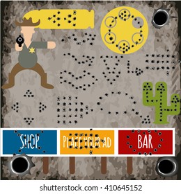 Bullet holes arrows set