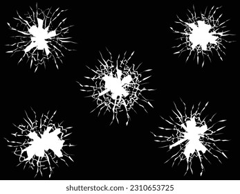 Bullet holes and cracks texture
