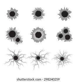 Bullet holes set