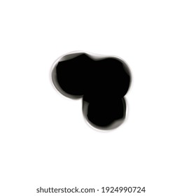 Bullet holes target realistic composition on blank background with isolated image of three bullet spot vector illustration