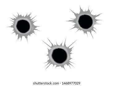 Bullet Holes Stock Vector (Royalty Free) 264013550 | Shutterstock