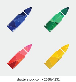bullet icon Abstract Triangle Geometrical background 