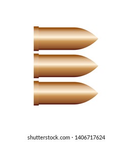 Bullet Icon. Ammunition Illustration As A Simple Vector Sign & Trendy Symbol for Design and Websites, Presentation or Application.