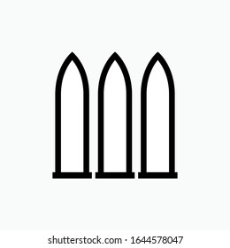 Bullet Icon. Ammunition Illustration As A Simple Vector Sign & Trendy Symbol for Design and Websites, Presentation orApps Elements.