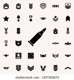 bullet icon. Army icons universal set for web and mobile