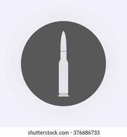 Bullet icon in circle . Vector illustration